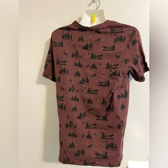 Free Planet Sz S men t shirt short sleeve motif trees, moose round neck - Picture 8 of 9